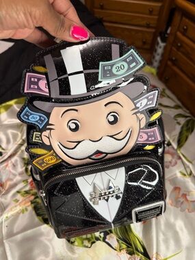 Monopoly x Loungefly Mr. Monopoly Mini Backpack – NWT 🎩💰